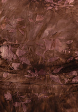 Serenade Hoch Hals Gerafft Blumenmuster Midaxi Kleid