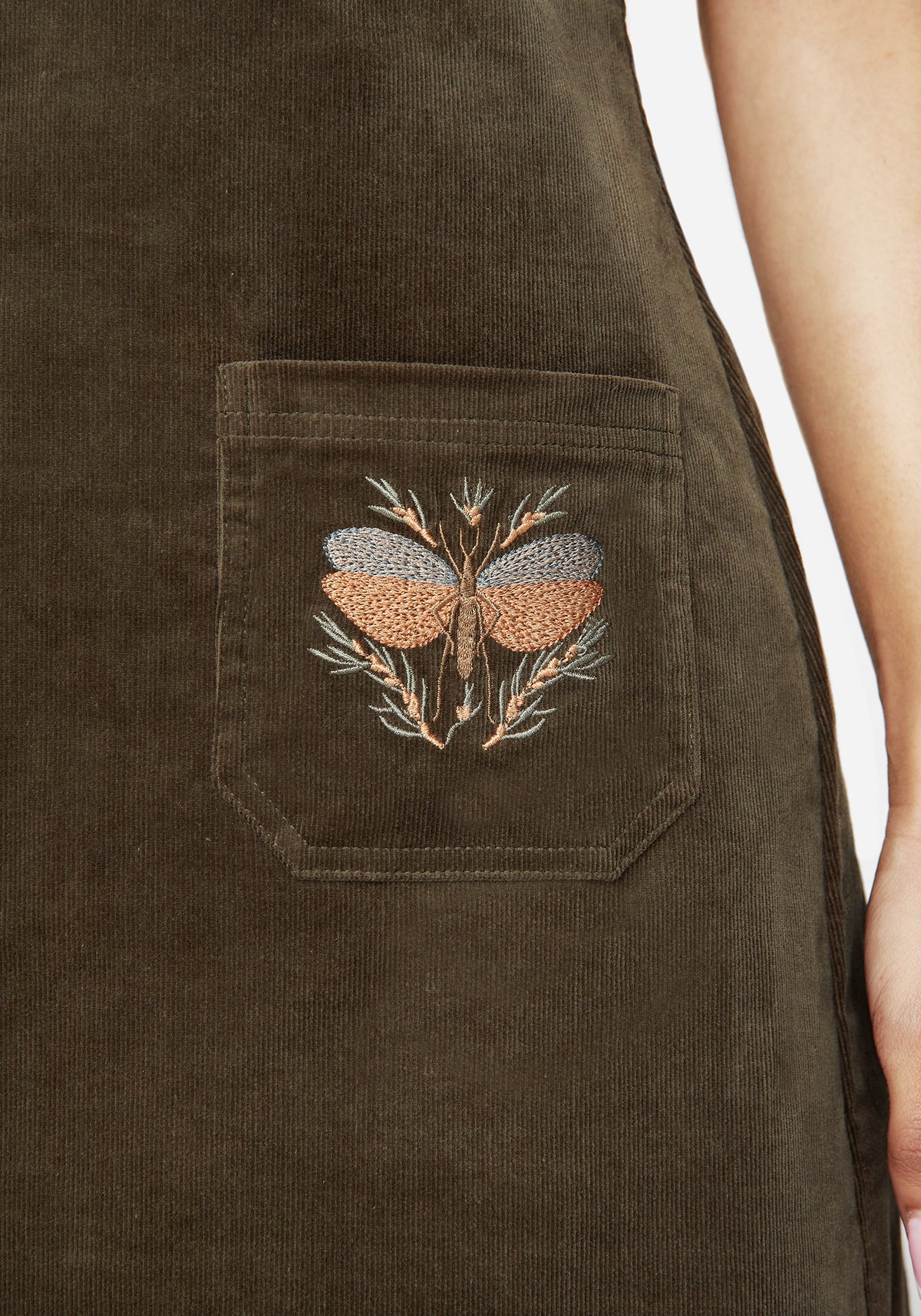 Griffinfly Bestickt Kordel Mini Kleid