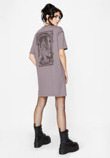 Saria Baumwolle Goddess Bedruckt Jersey T-Shirt Kleid