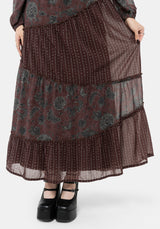 Pact Baumwolle Mischung Paisley Maxi Kleid