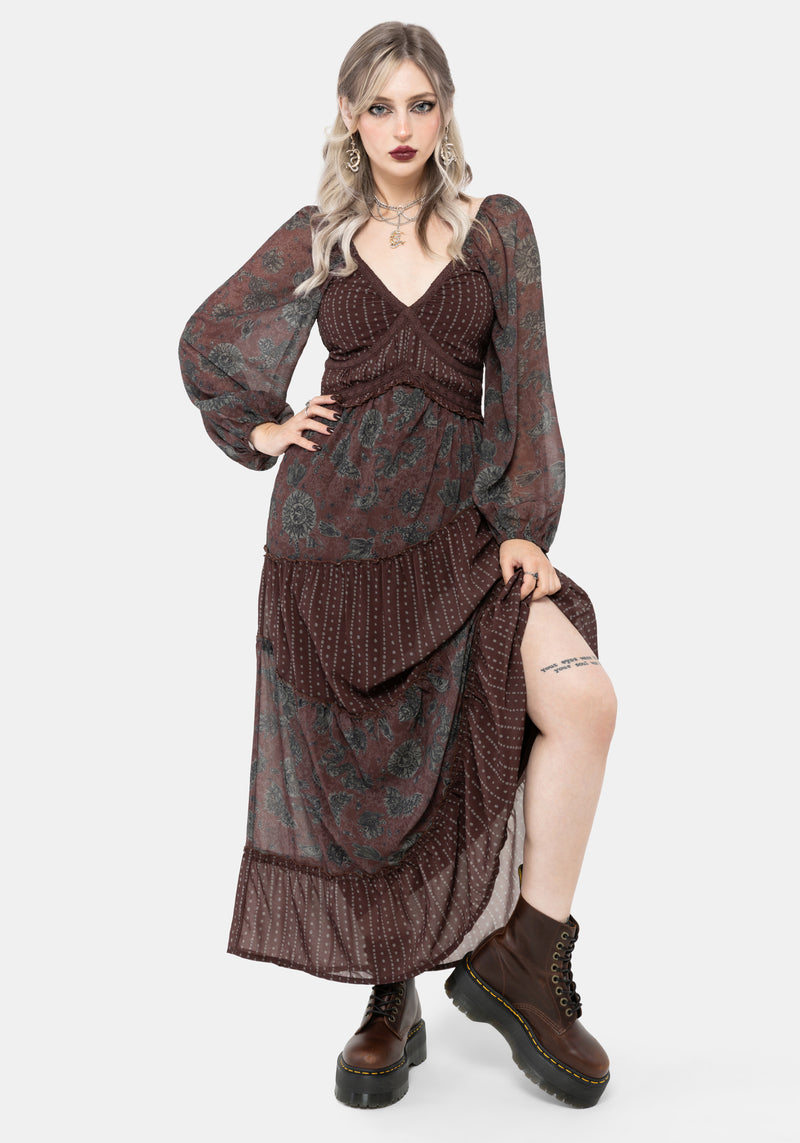 Pact Baumwolle Mischung Paisley Maxi Kleid
