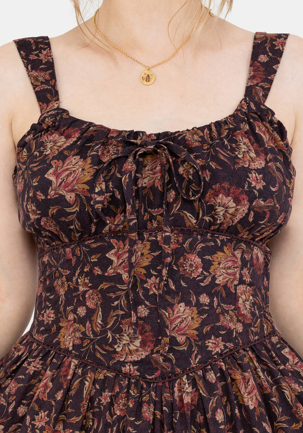 Skye Gerafft Back Midaxi Kleid