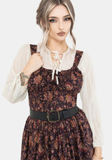 Skye Gerafft Back Midaxi Kleid