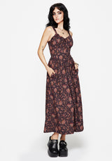 Skye Gerafft Back Midaxi Kleid