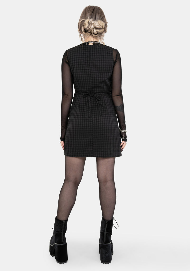 Ziggy Prüfen Knopf Hoch Mini Kleid