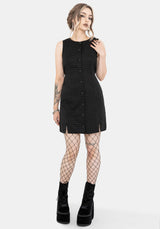 Ziggy Prüfen Knopf Hoch Mini Kleid