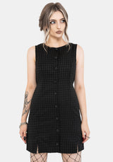 Ziggy Prüfen Knopf Hoch Mini Kleid