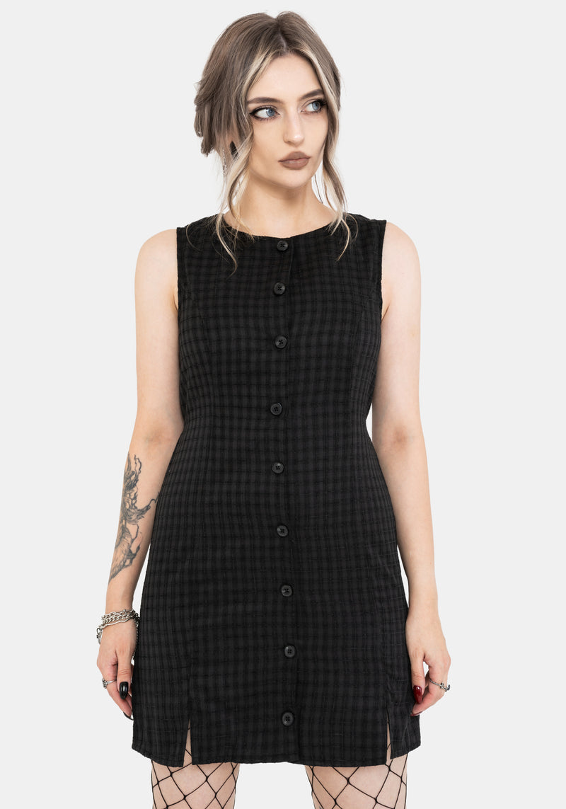 Ziggy Prüfen Knopf Hoch Mini Kleid