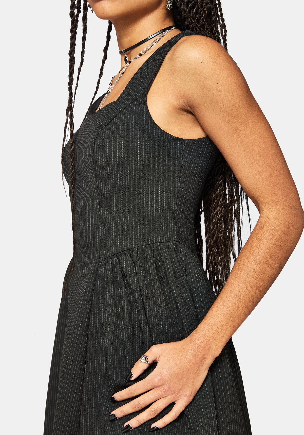 Cairn Streifen Korsett Mini Kleid