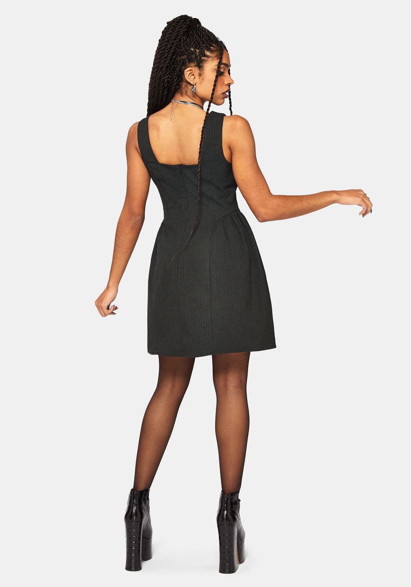 Cairn Stripe Corset Mini Dress