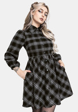 Lochan Check Mini Shirt Dress