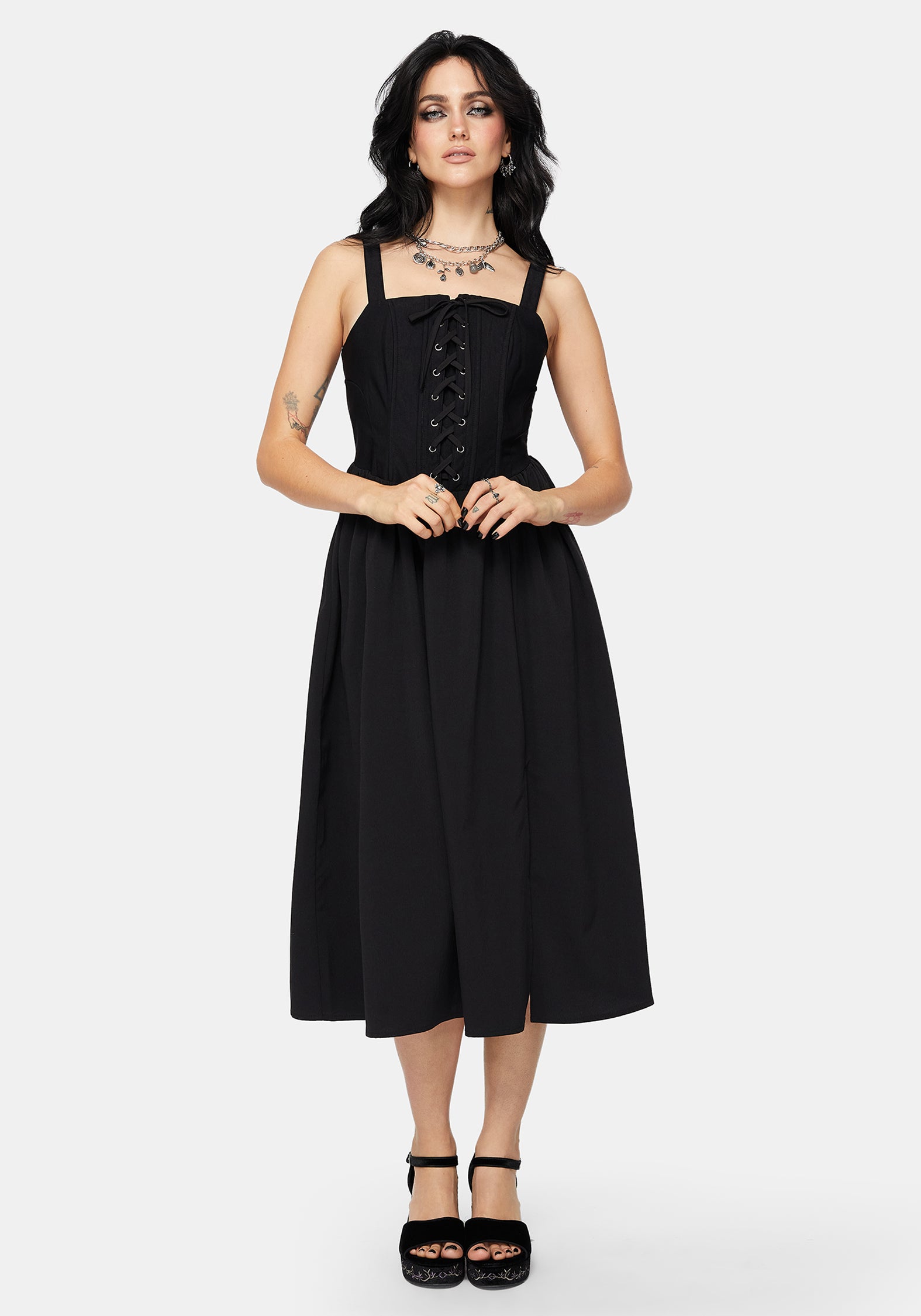 Miranda Midi Korsett Kleid