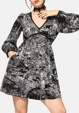Nara Boudicca Bedruckt Mini Kleid