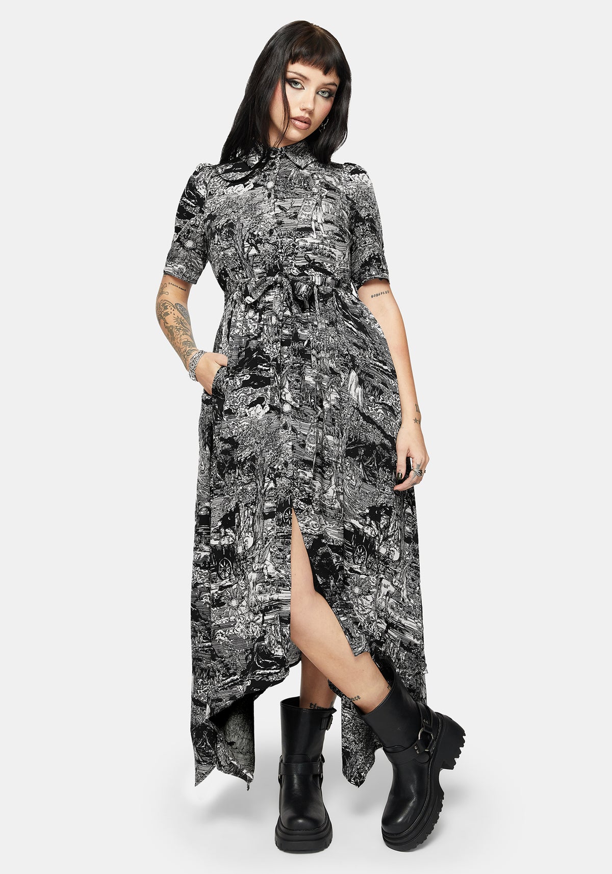 Nara Boudicca Bedruckt Midaxi Kleid