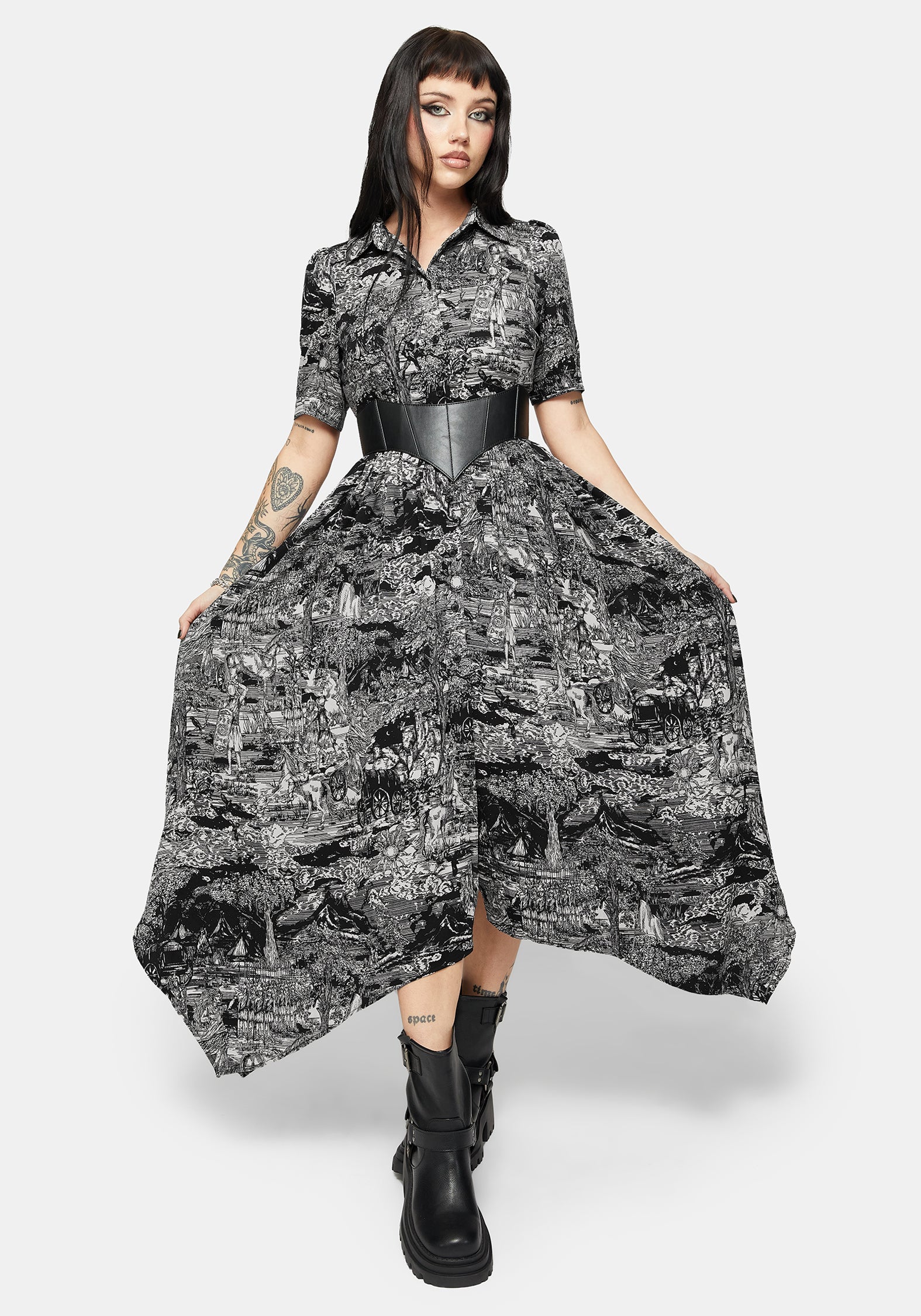 Nara Boudicca Bedruckt Midaxi Kleid