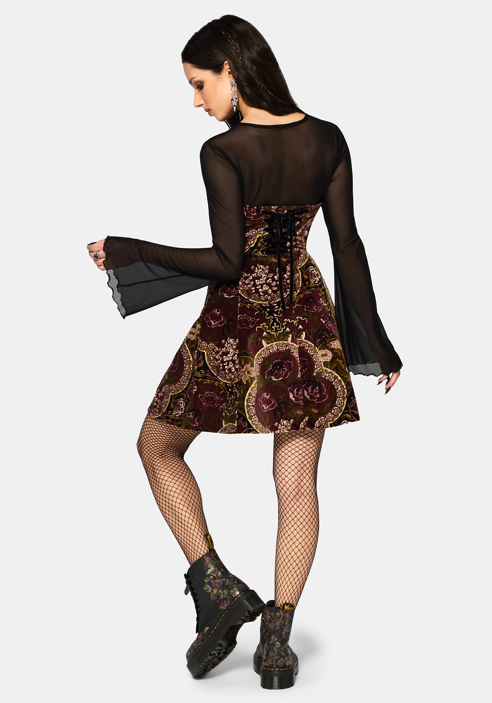Effie Barock Strapless Mini Kleid