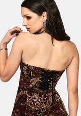 Effie Barock Strapless Mini Kleid