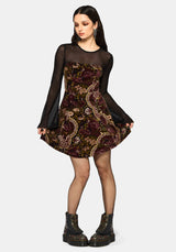 Effie Barock Strapless Mini Kleid