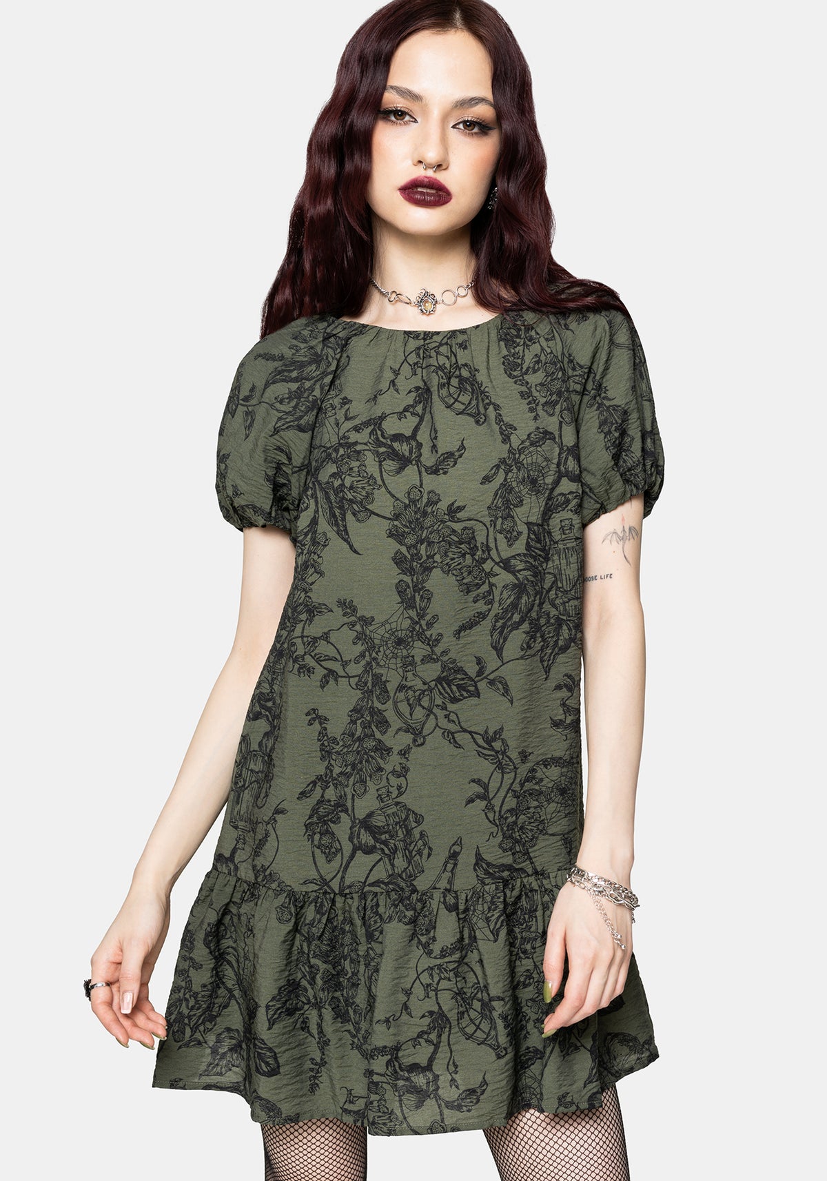 Orla Fingerhut Mini Rüsche Kleid