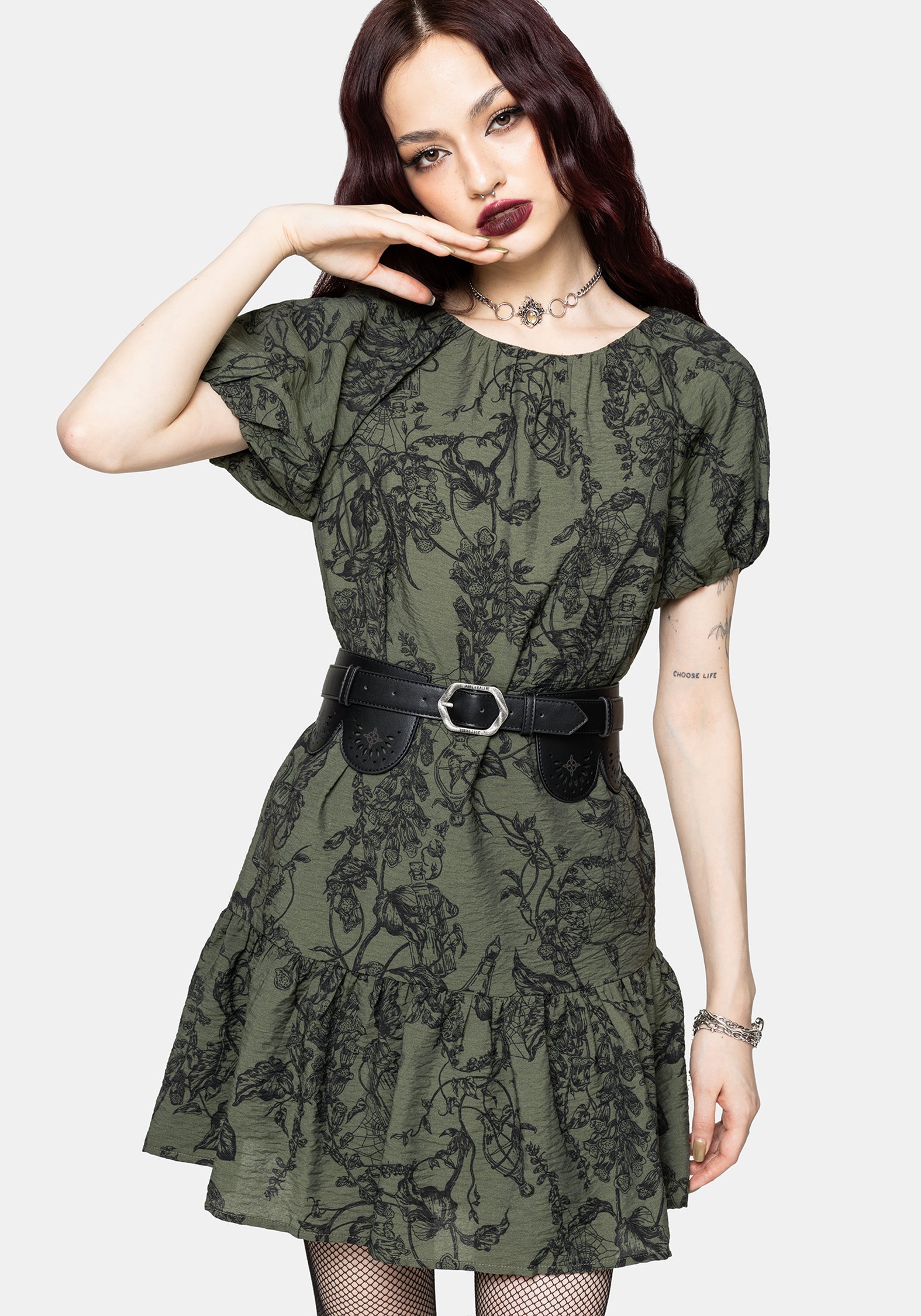 Orla Fingerhut Mini Rüsche Kleid