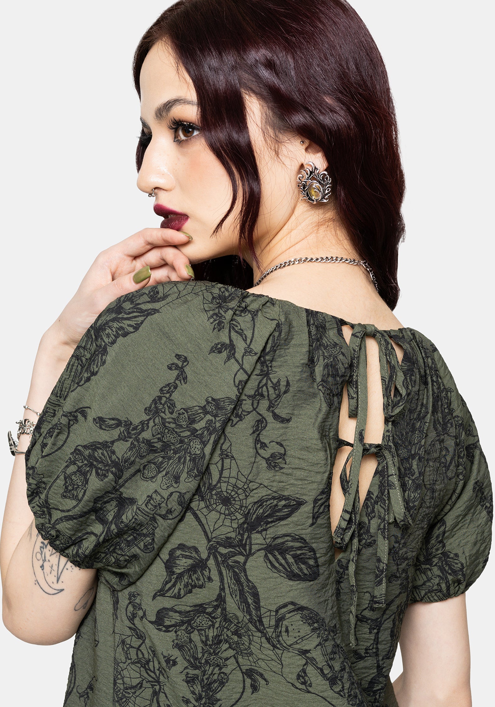 Orla Fingerhut Mini Rüsche Kleid