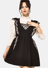 Bladeborn Bestickt Rüsche Vorderseite Mini Kleid