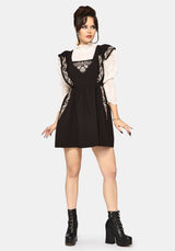 Bladeborn Bestickt Rüsche Vorderseite Mini Kleid