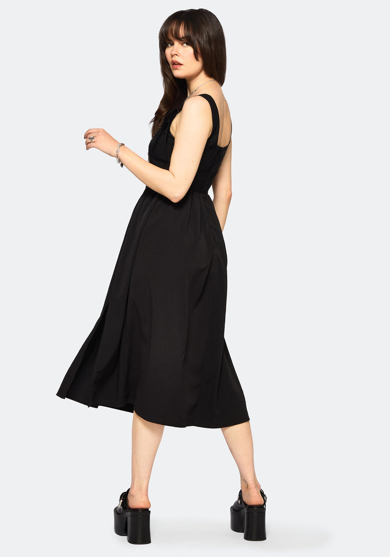 Cybele Bestickt Vorderseite Korsett Mieder Midi Kleid