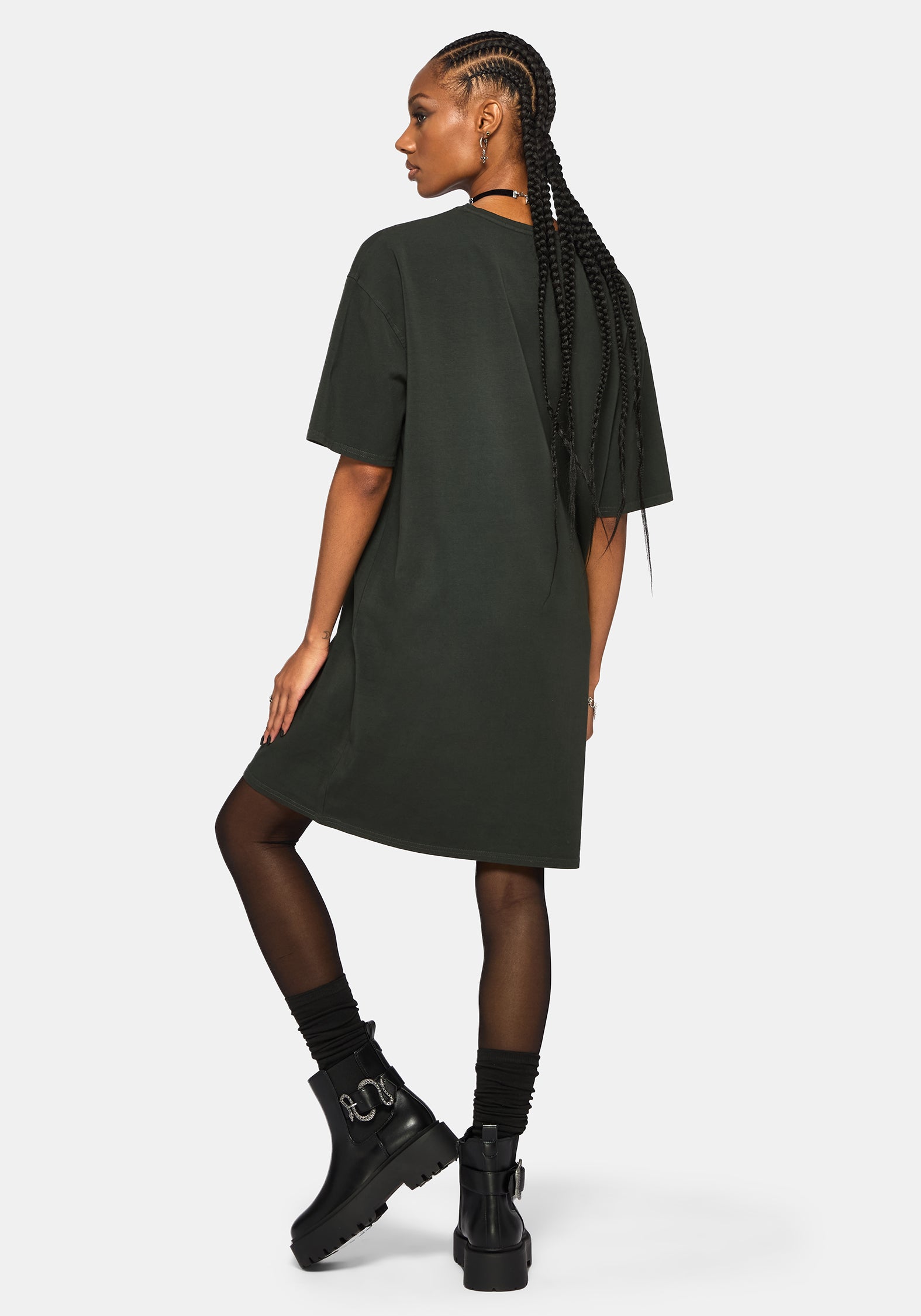Merunicorn Enchanted Wald Bedruckt T-Shirt Kleid