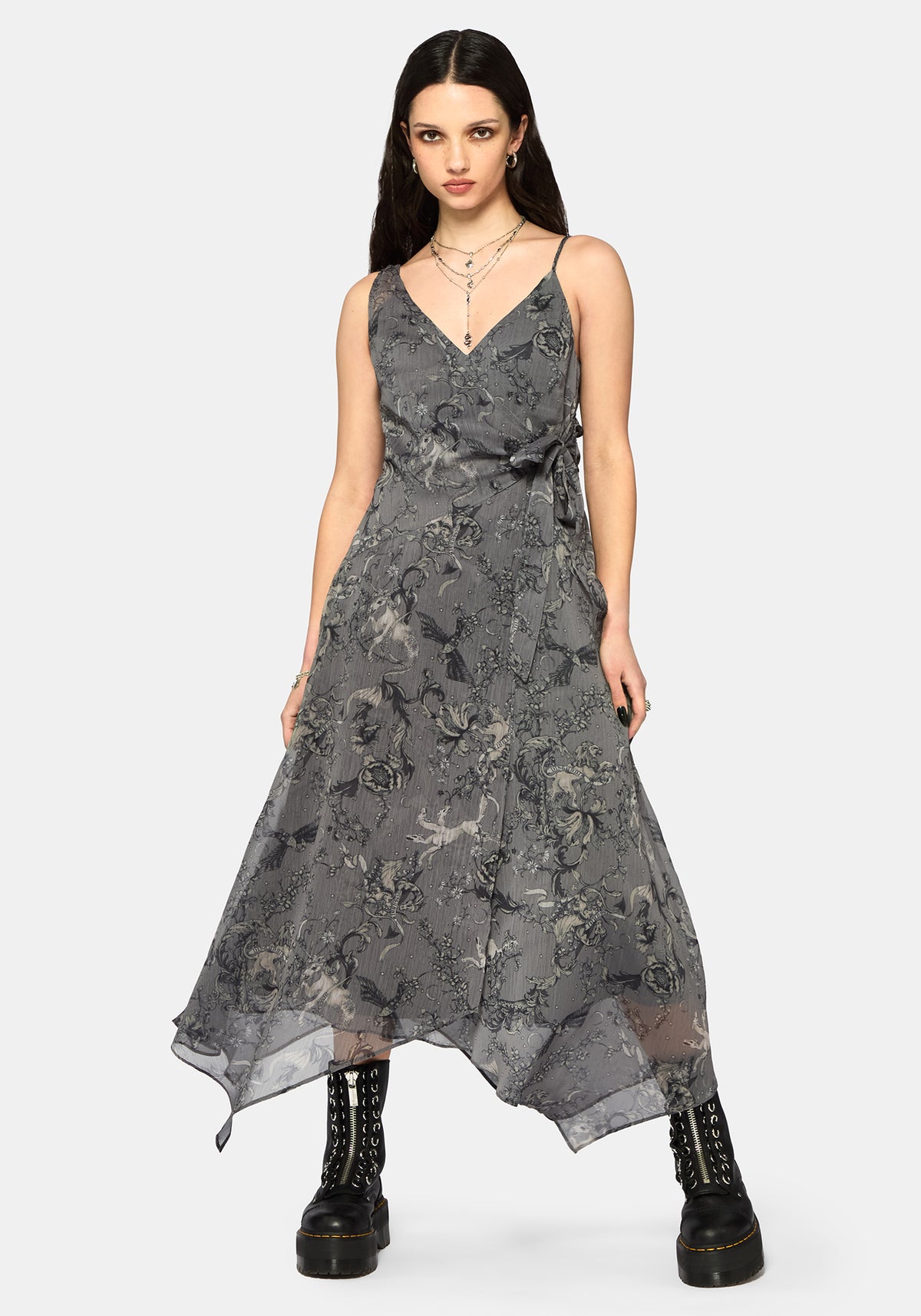 Merunicorn Enchanted Wald Midaxi Kleid