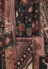 Nola Folk Patchwork Print Mini Dress