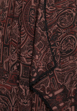 Kells Rüschen Ärmel Spitze Besatz Midaxi Kleid