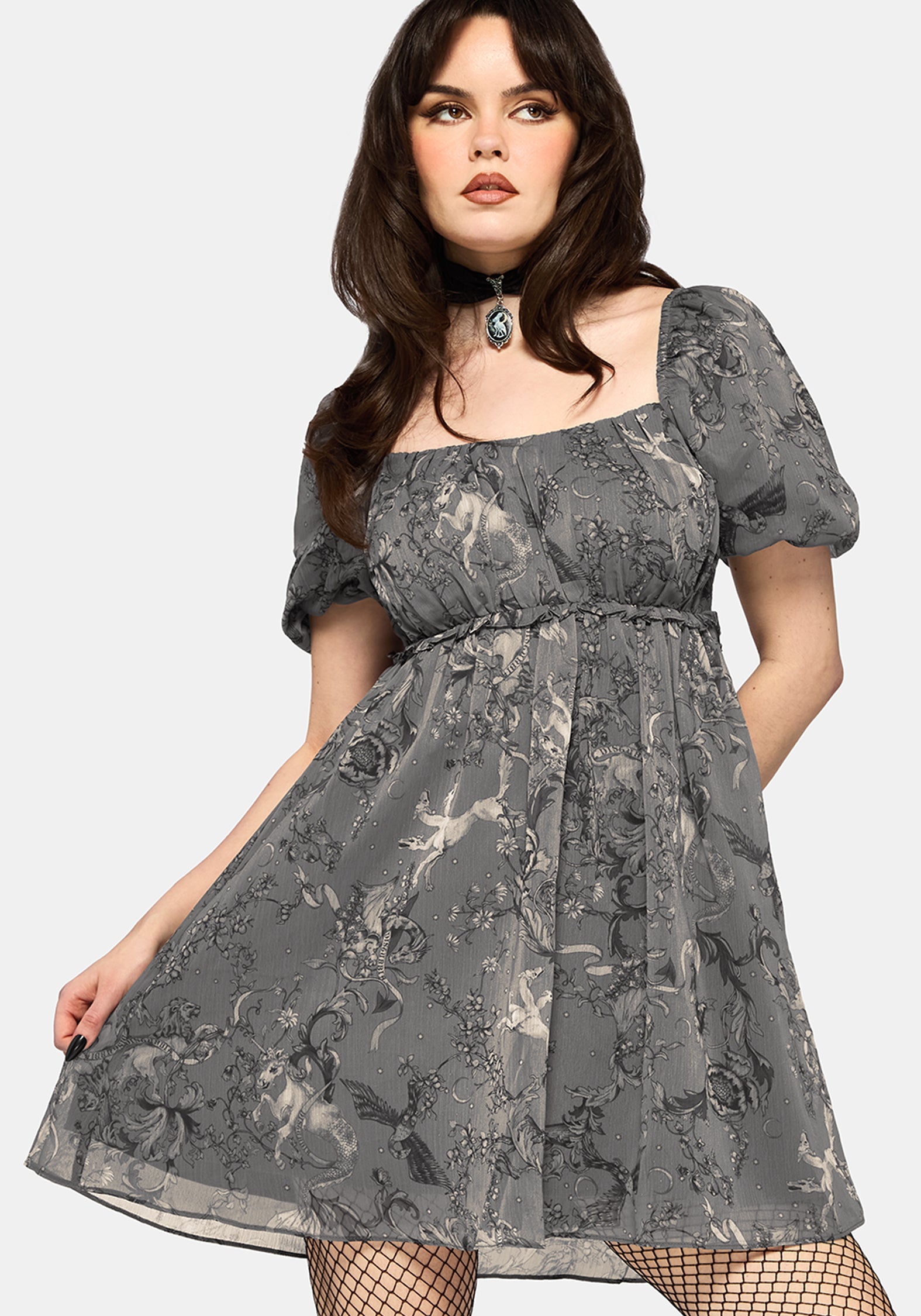 Merunicorn Enchanted Wald Mini Kleid