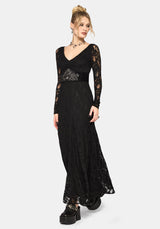 Stray Lace Long Sleeve Gown