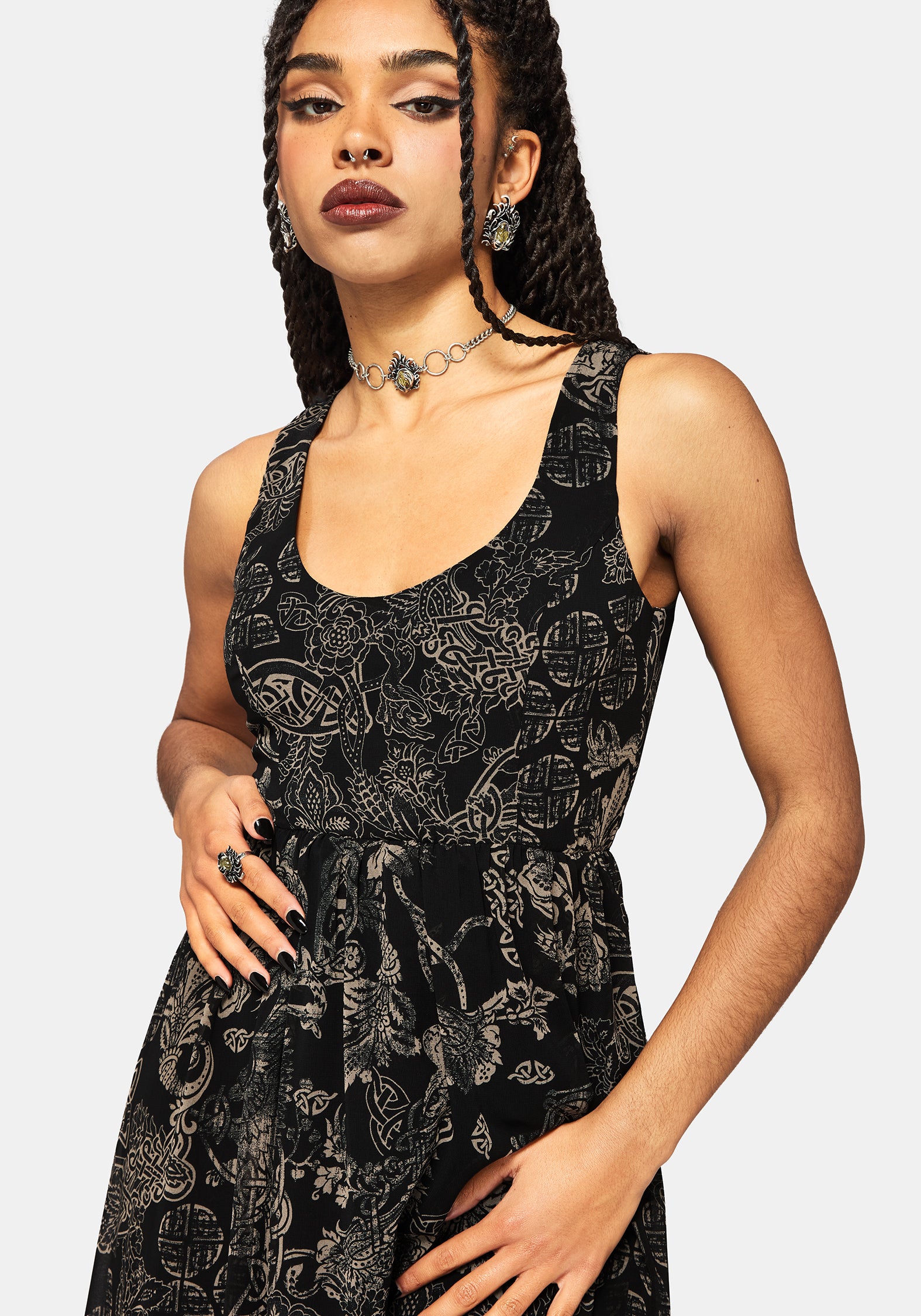 Surge Celtic Druck Cami Midaxi Kleid
