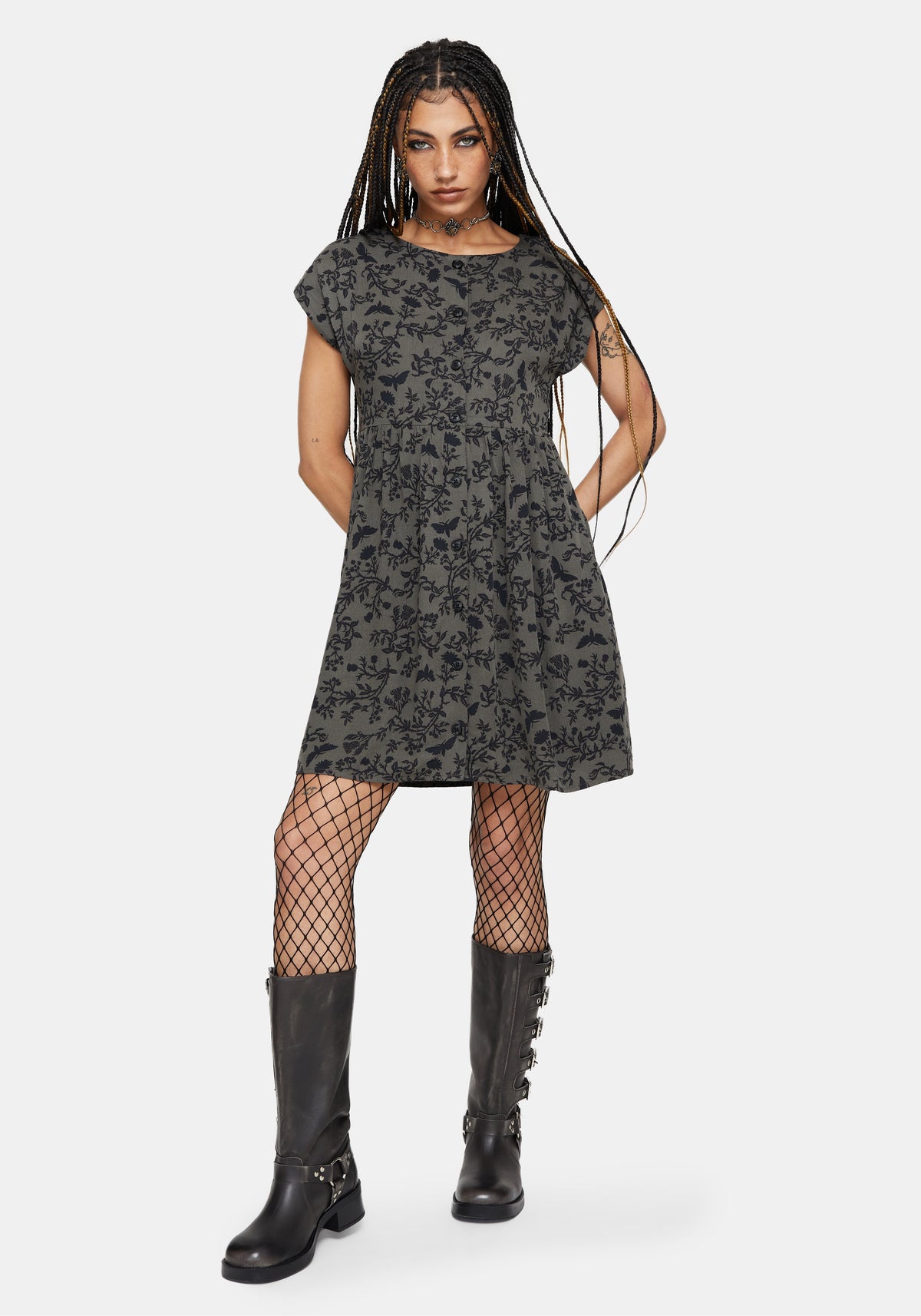 Morgana Mini Kleid - Grün