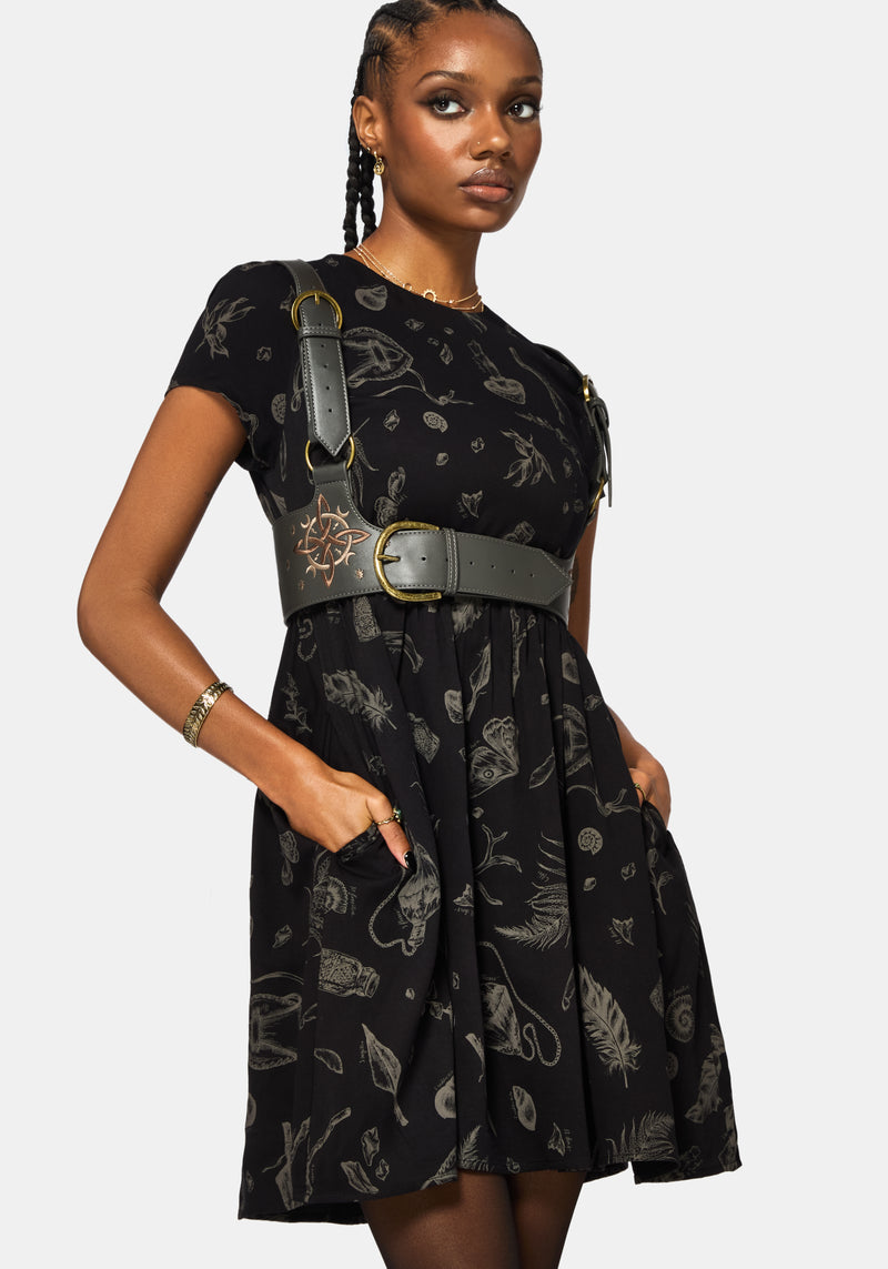 Helena Highland Foraging Mini Skater Dress