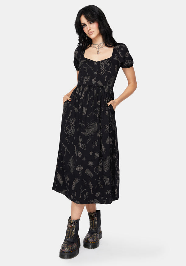 Helena Highland Foraging Button Up Midi Dress