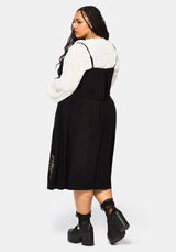 Genevra Bestickt Überlagerung Midi Kleid