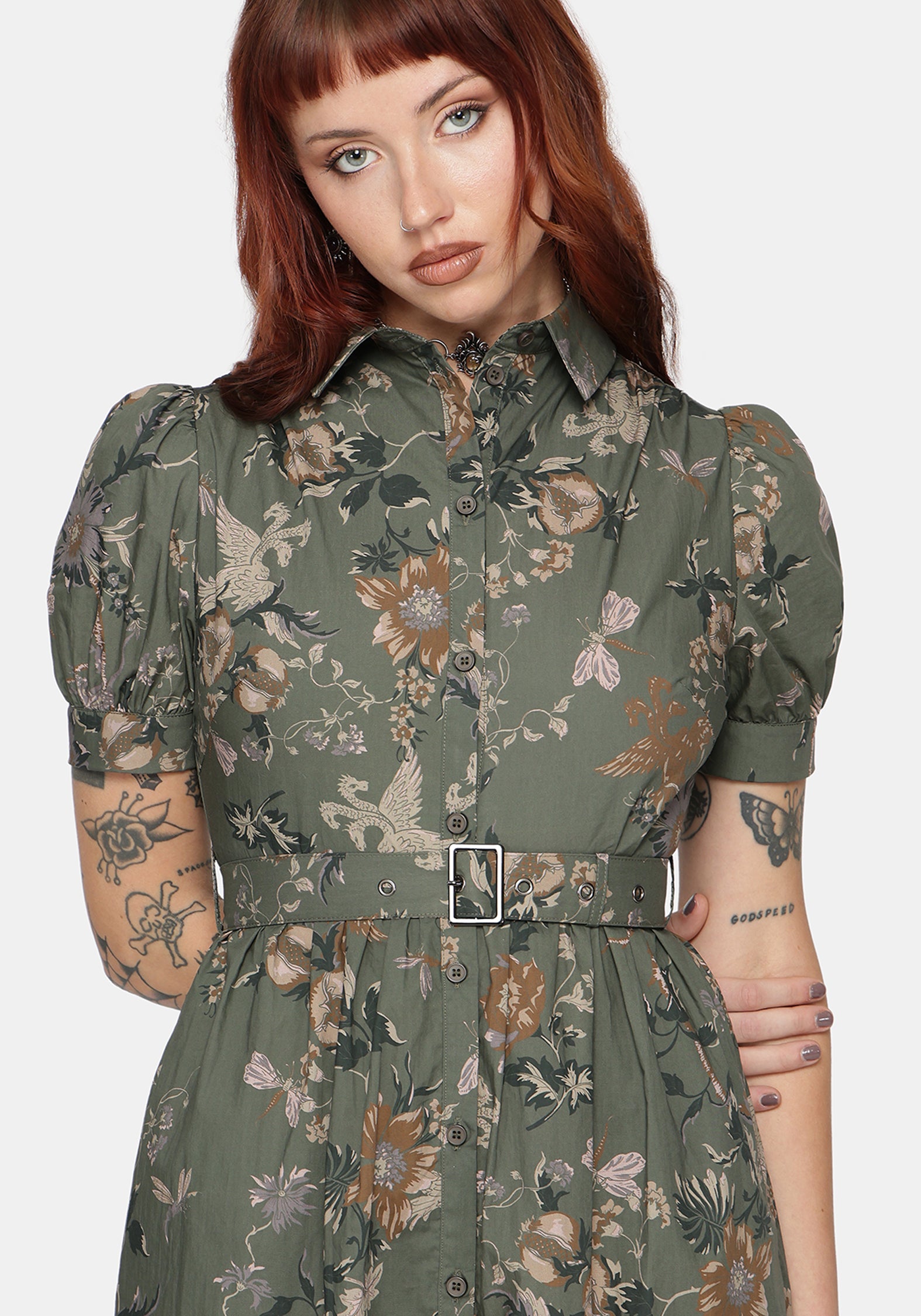 Poison Eden Midaxi Shirt Dress