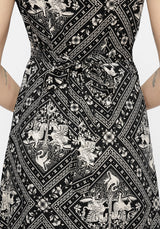 Hexweave Druck Passgenau Midi Hemd Kleid
