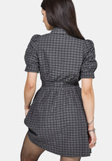 Nimira Prüfen Puffärmel Ärmel Mini Kleid