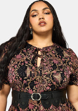 Mythos Druck Krawatte Vorderseite Mini Kleid