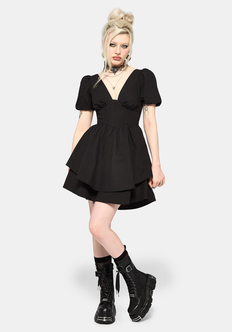 Obsidia Lace Up Corset Mini Dress – Disturbia