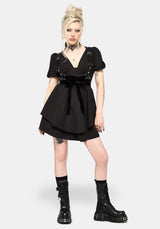 Obsidia Lace Up Corset Mini Dress EU 34