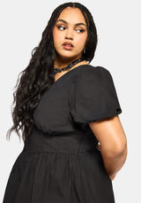 Obsidia Spitze Hoch Korsett Mini Kleid