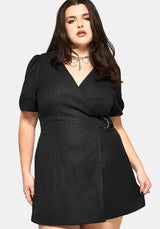 Meliora Wickel Bestickt Mini Kleid