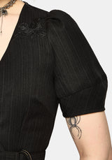 Meliora Wickel Bestickt Mini Kleid