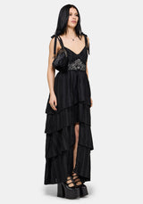 Acantha Tiered Front Split Gown