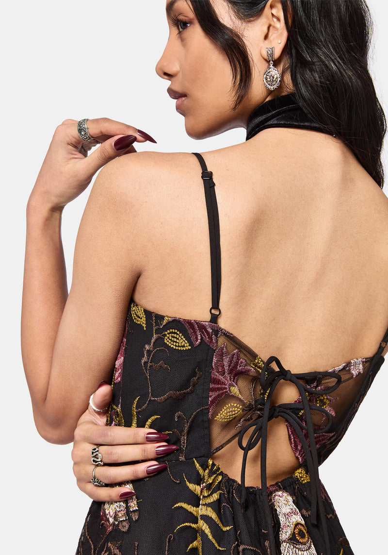 Angela Folk Embroidered Cami Dress  Disturbia